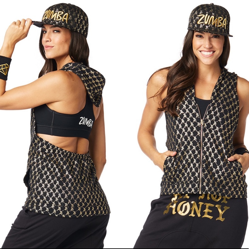Zumba Hip Hop Honey Hoodie Size (M) NWT.